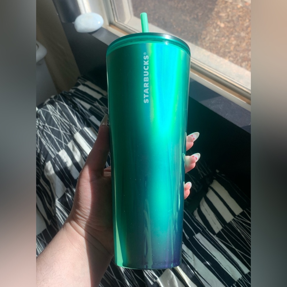 Starbucks Green Oil Slick Venti Tumbler